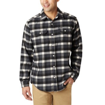 Columbia Deschutes River Heavyweight Flannel, Camisa Negros Para Hombre | 089723-TNM